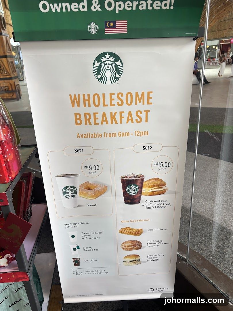 Starbucks Wholesome Breakfast Menu