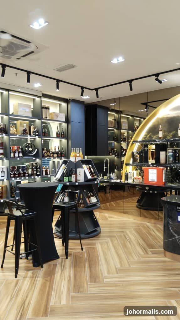 Interior of a liquor store