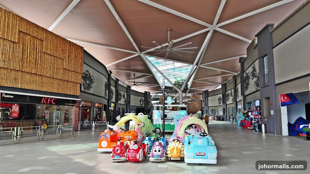 Children's Rides in an Outdoor Mall