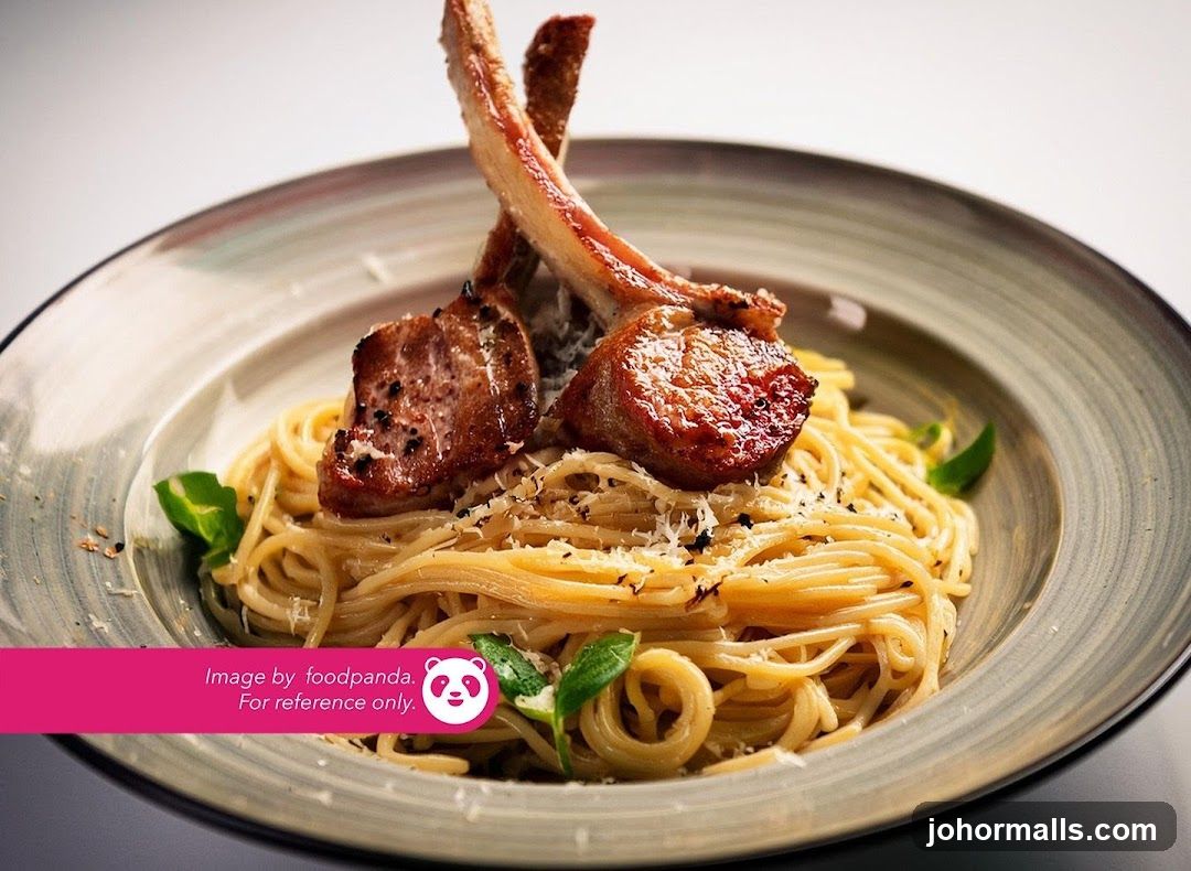 Lamb Chops with Spaghetti
