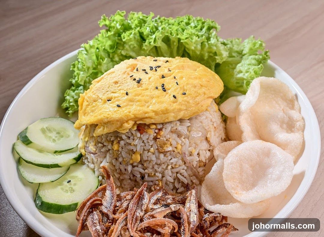 Fried Rice with Omelette and Anchovies