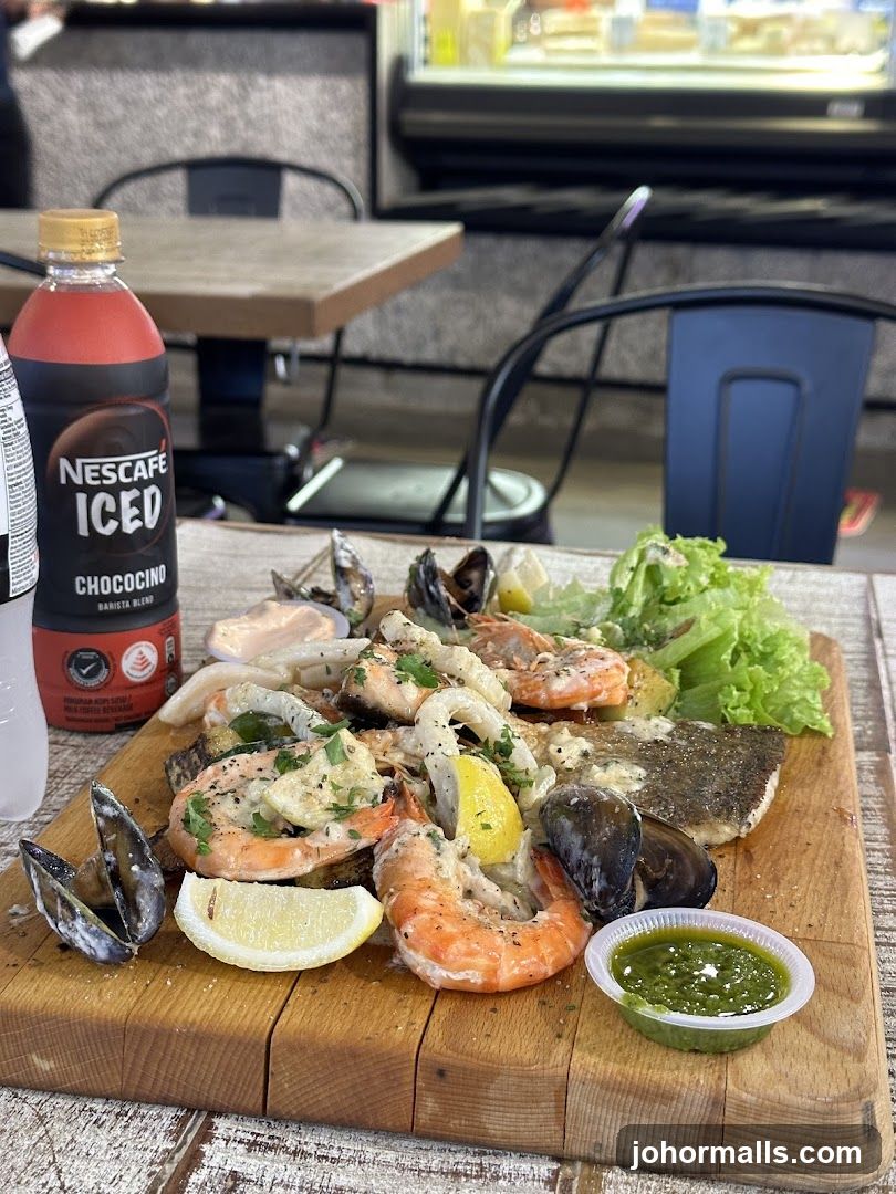 Seafood Platter with Drink