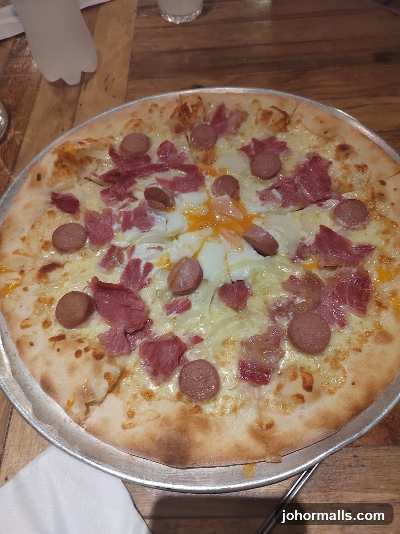 Pizza with toppings