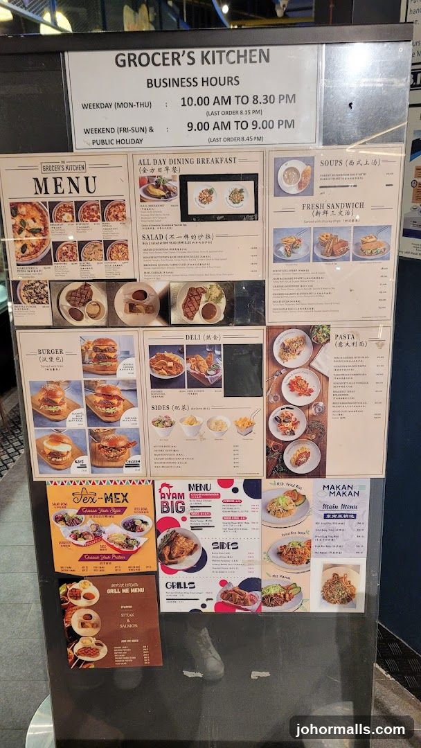 GROCER'S KITCHEN MENU