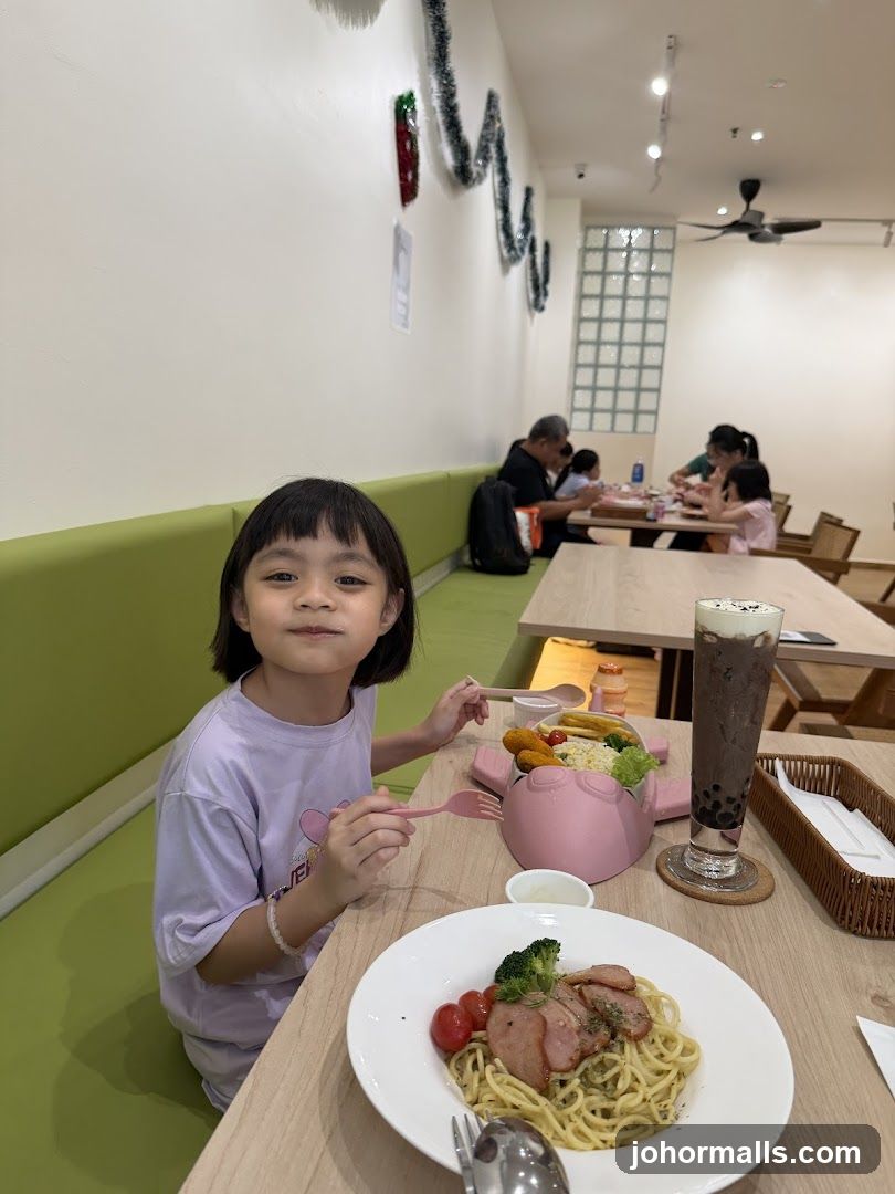 Girl Eating Pasta
