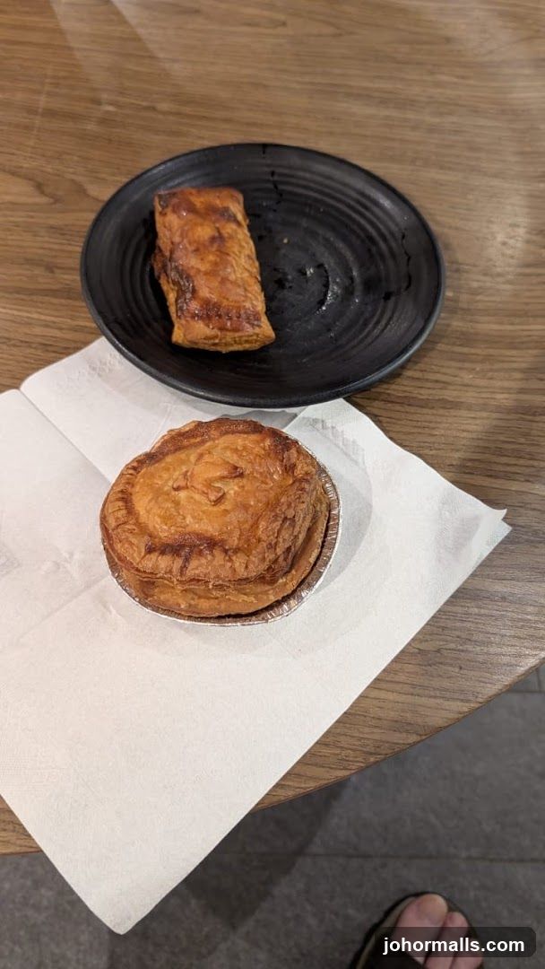 Pies on a table
