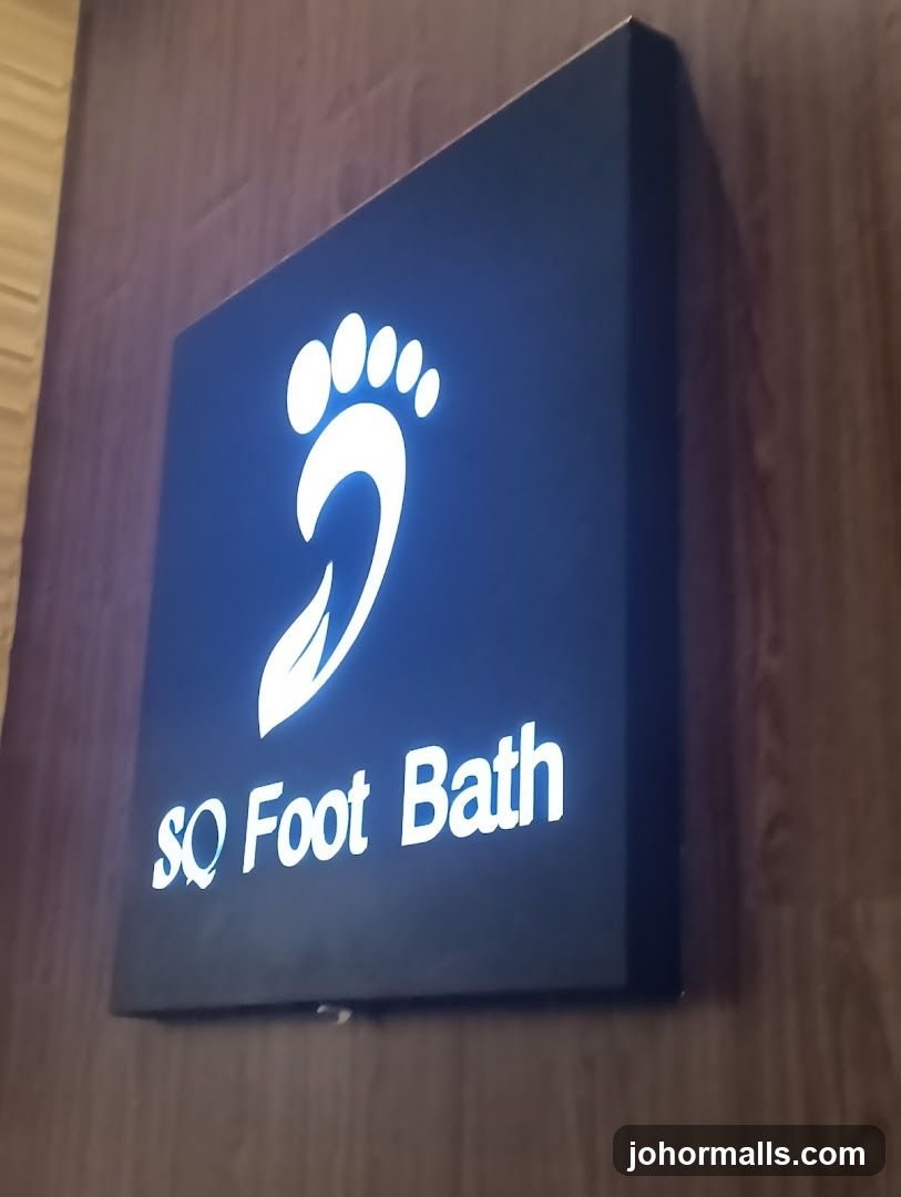 SQ Foot Bath Sign