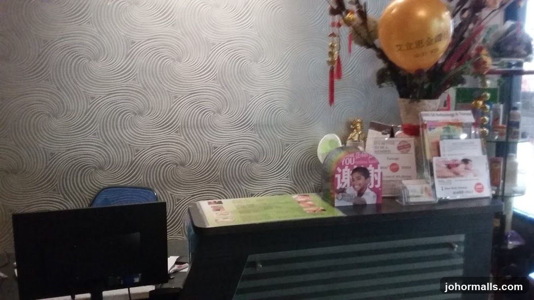 Reception Desk with Promotional Materials