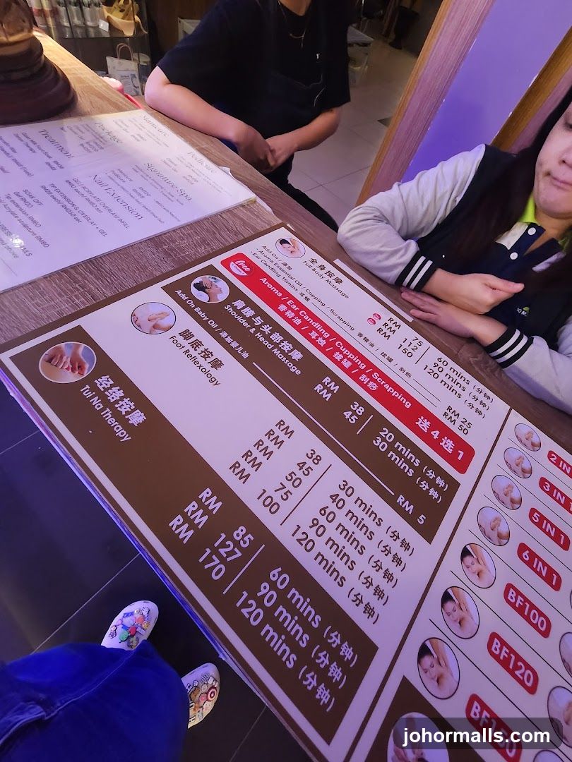 Spa Menu
