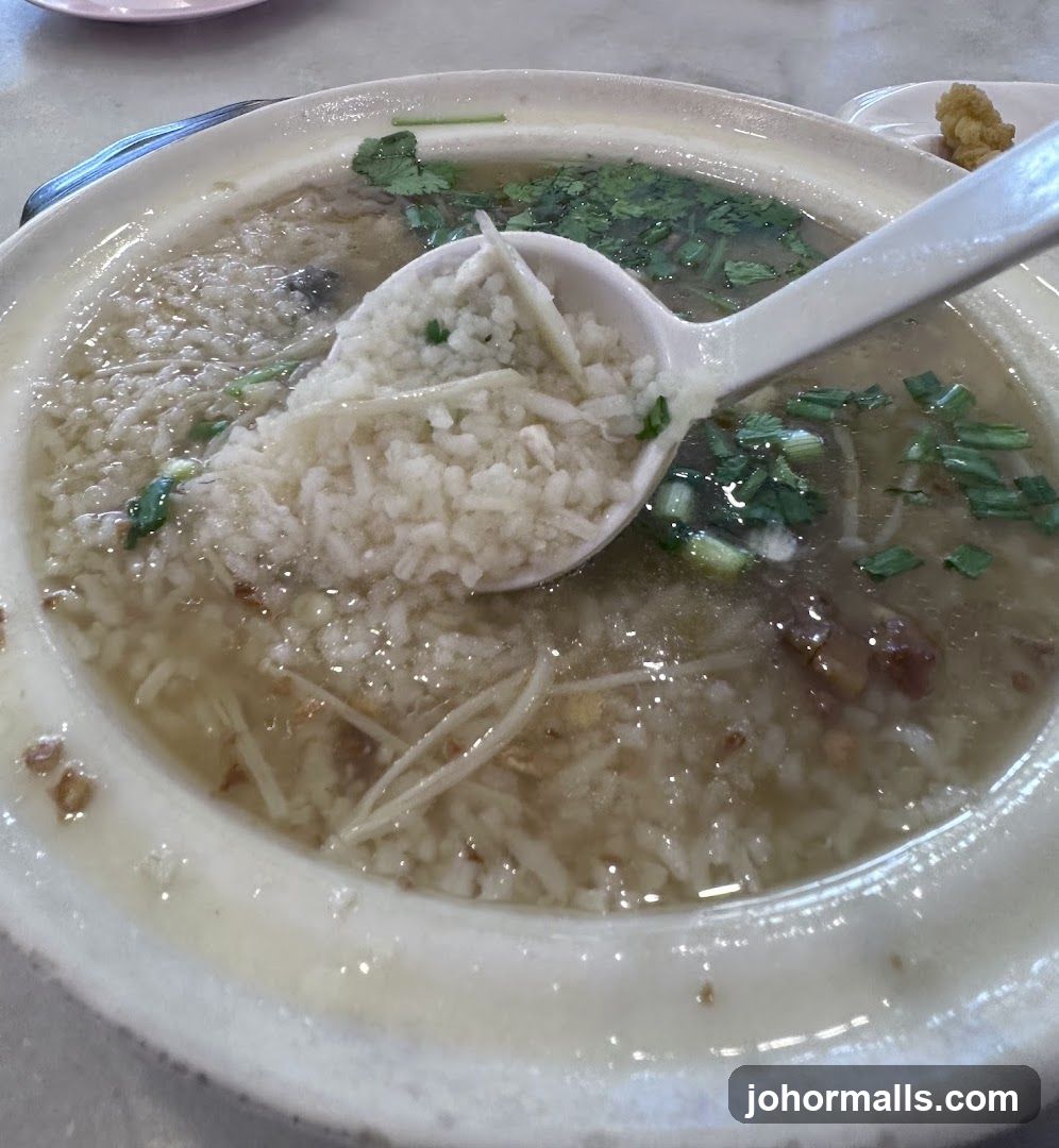 Congee with toppings