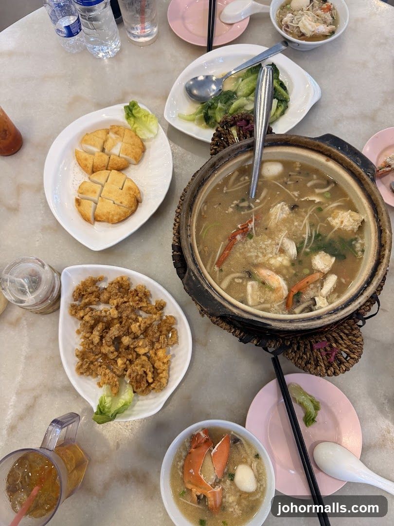 Table with various dishes