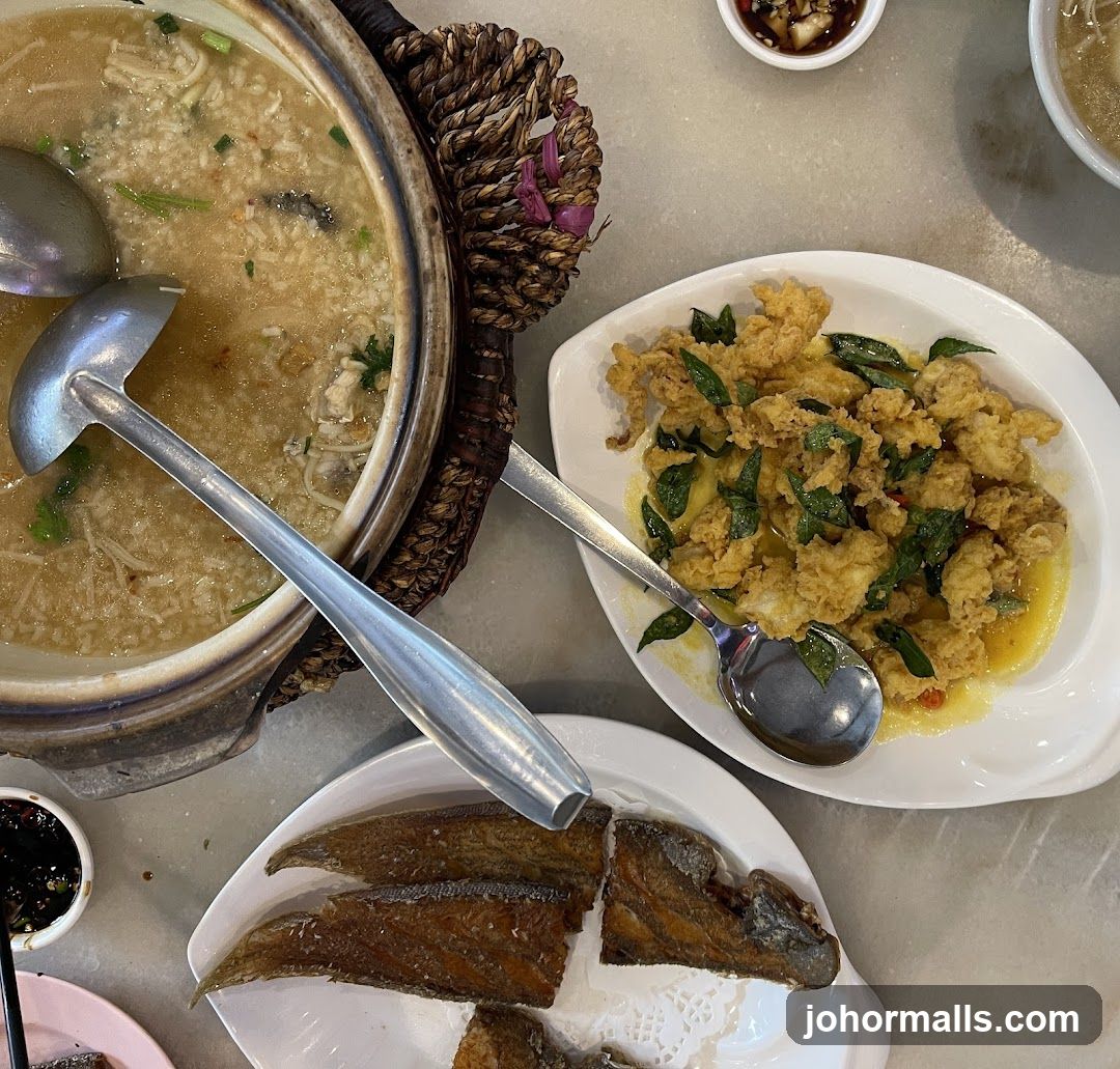 Table with various dishes