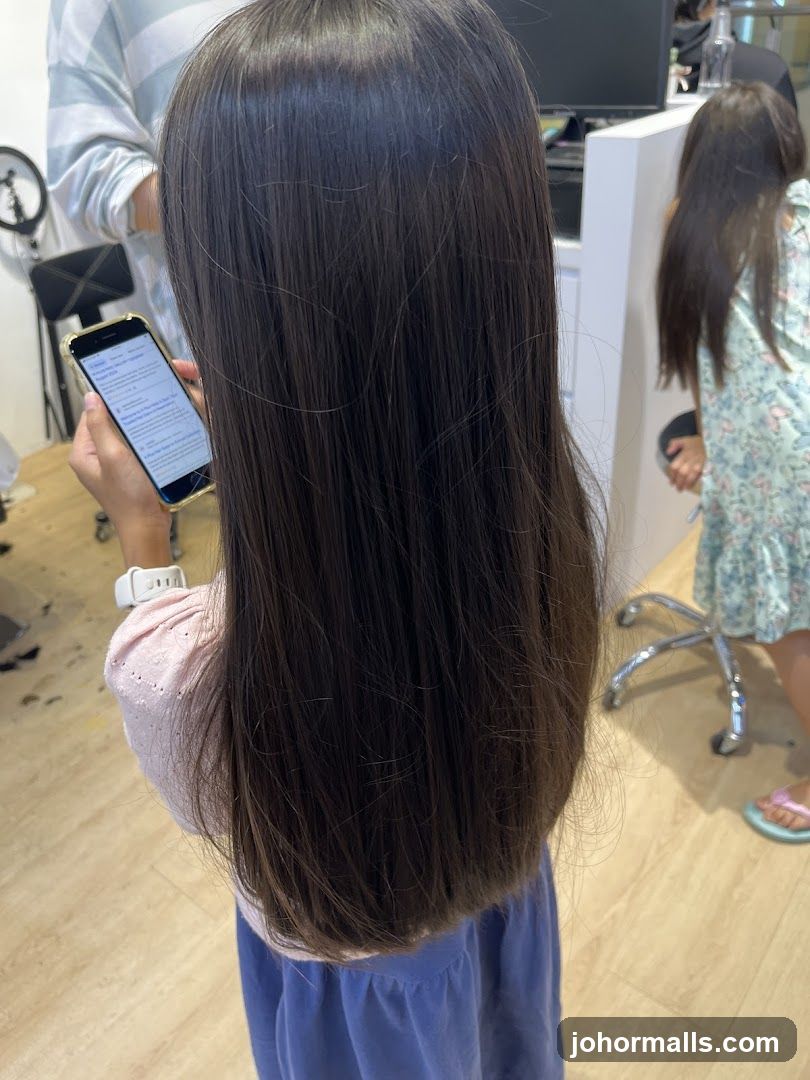 Girl holding a smartphone