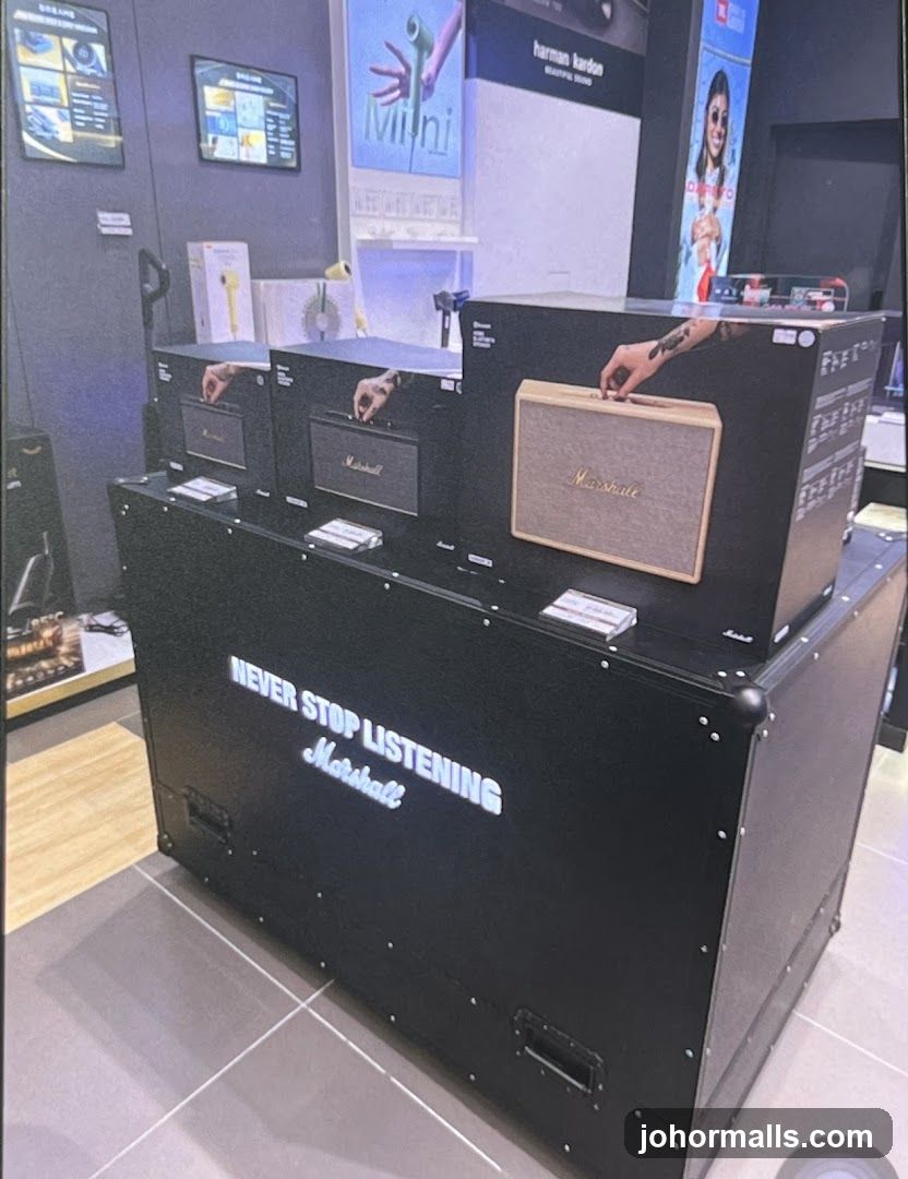 Marshall Speakers Display