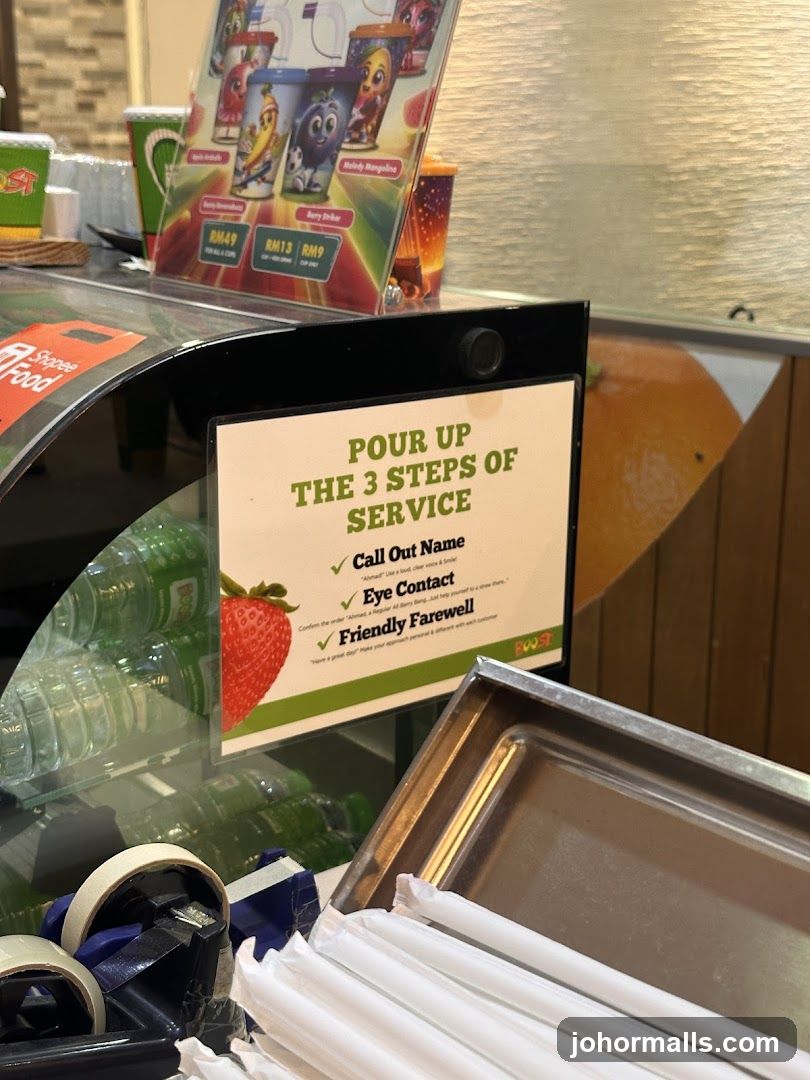 Service Steps Sign