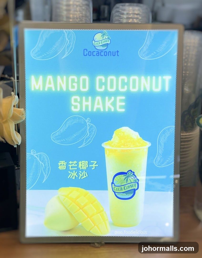 Mango Coconut Shake Advertisement
