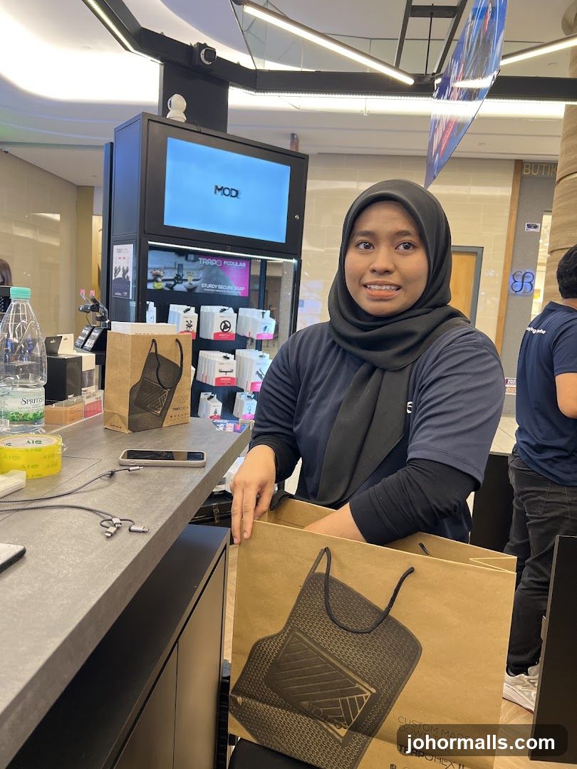 Store Employee Packing a Bag