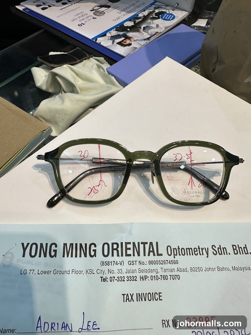 Eyeglasses and Invoice