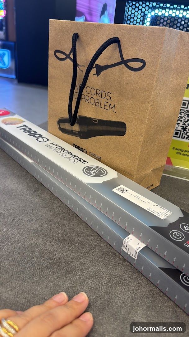 Wiper Blades and Shopping Bag