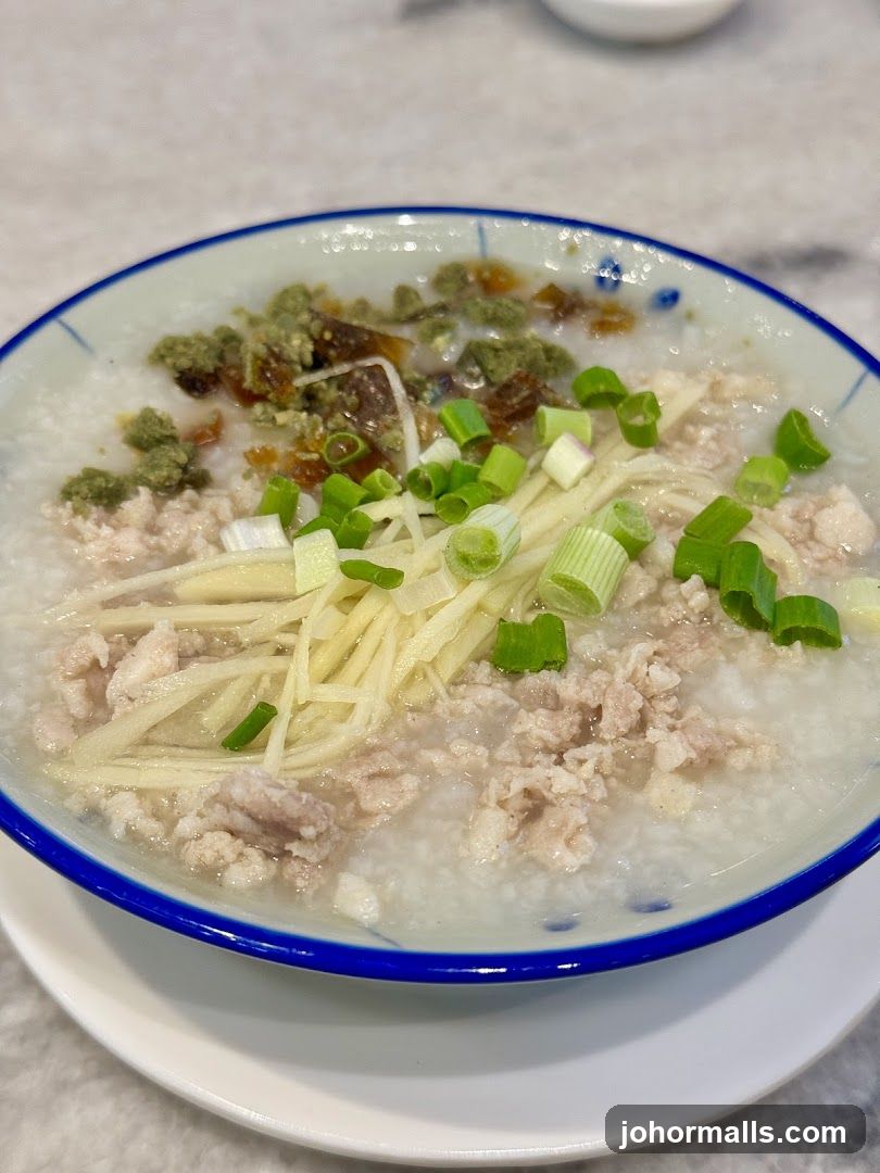 Congee with Pork and Ginger