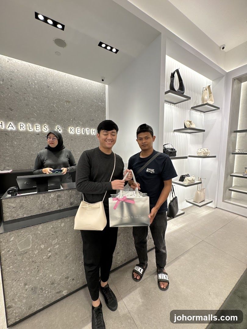 Customers with Shopping Bags