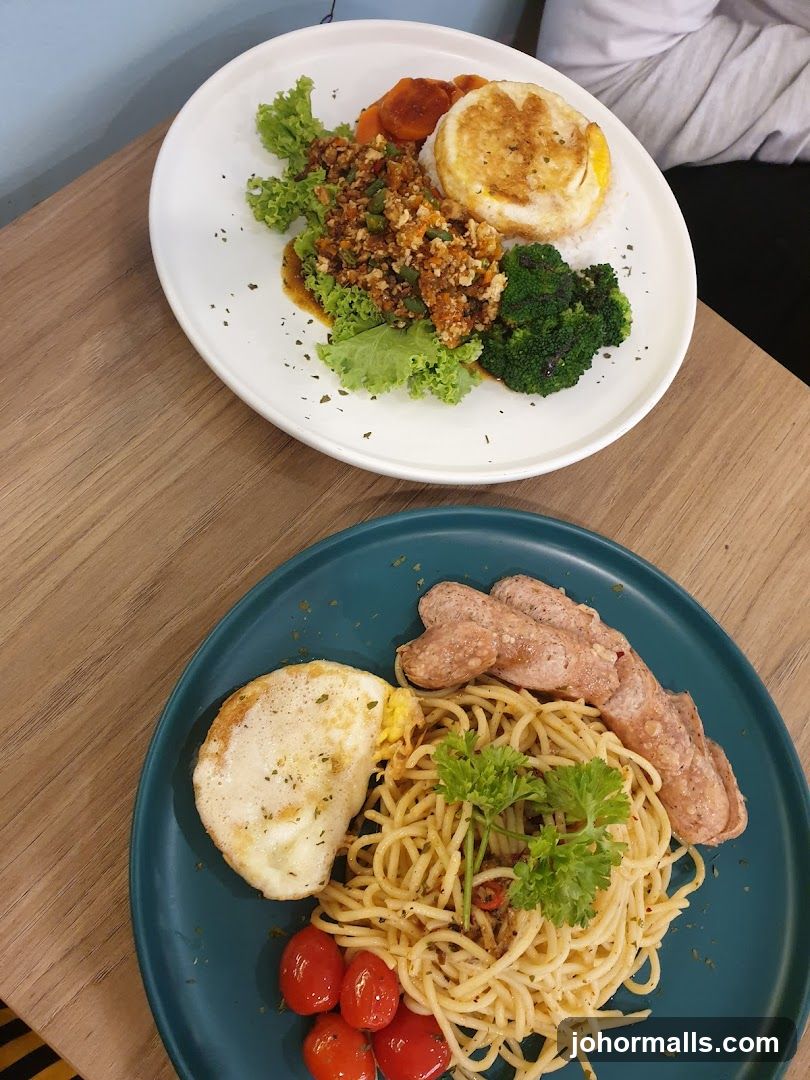 Two Plates of Food