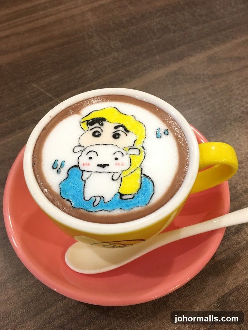 Latte Art with Cartoon Characters
