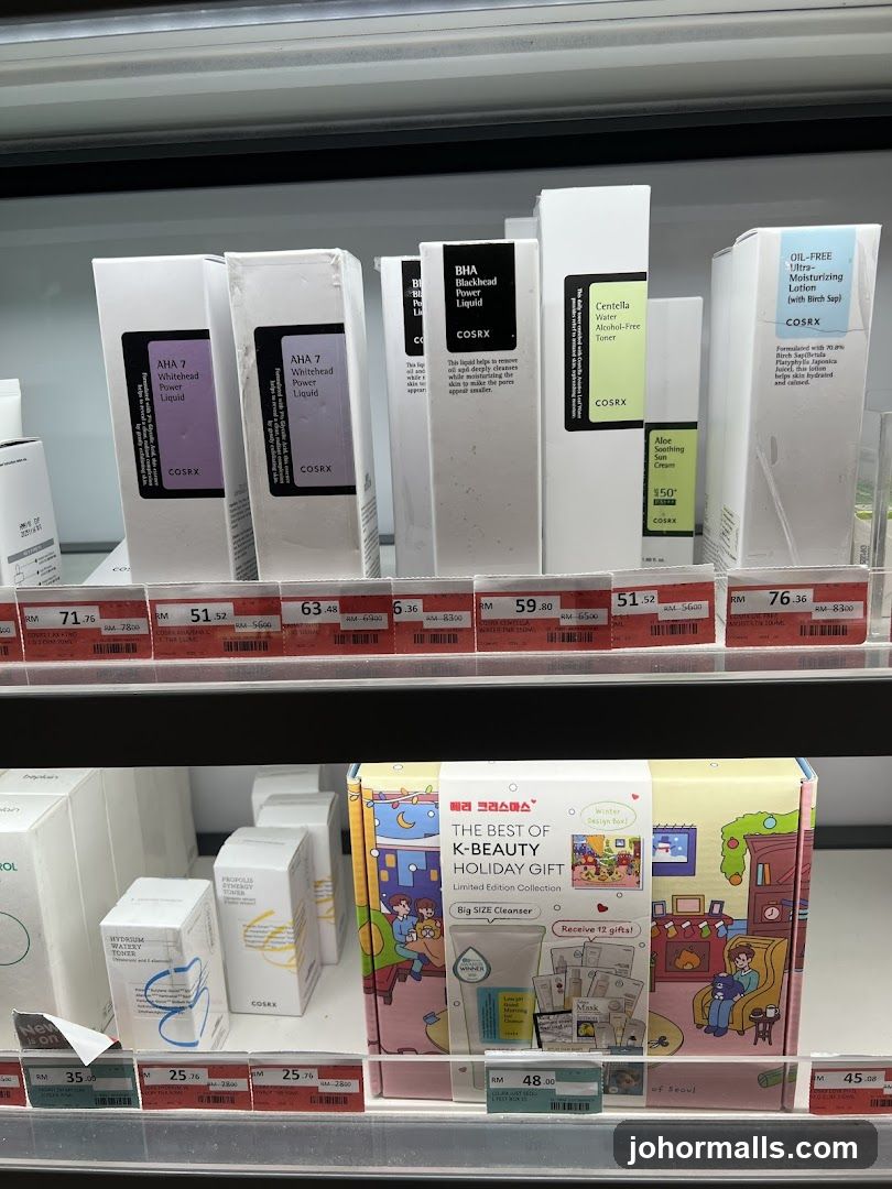Skincare Products Display
