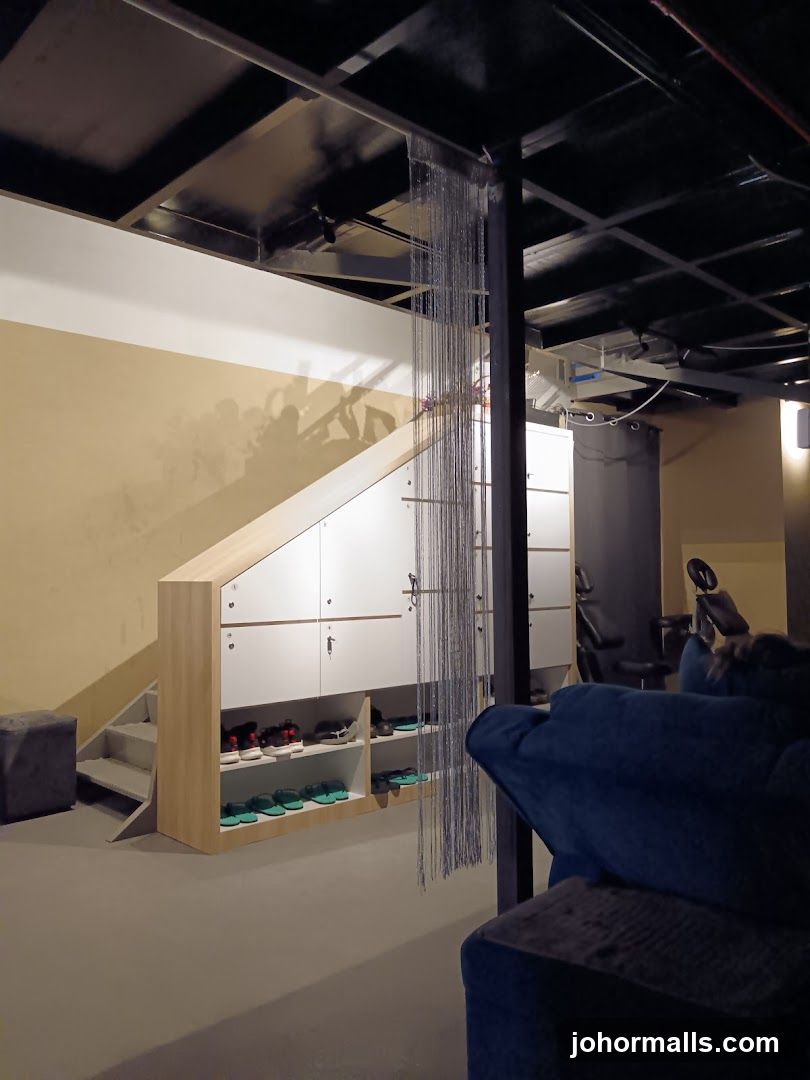 Locker Room and Seating Area