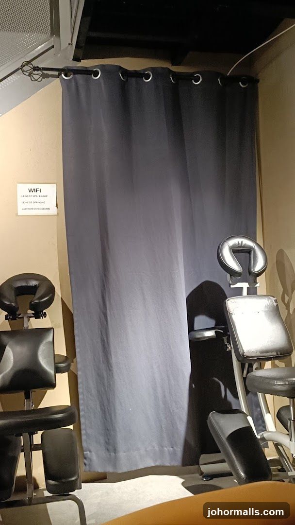 Massage Chairs and WiFi Sign