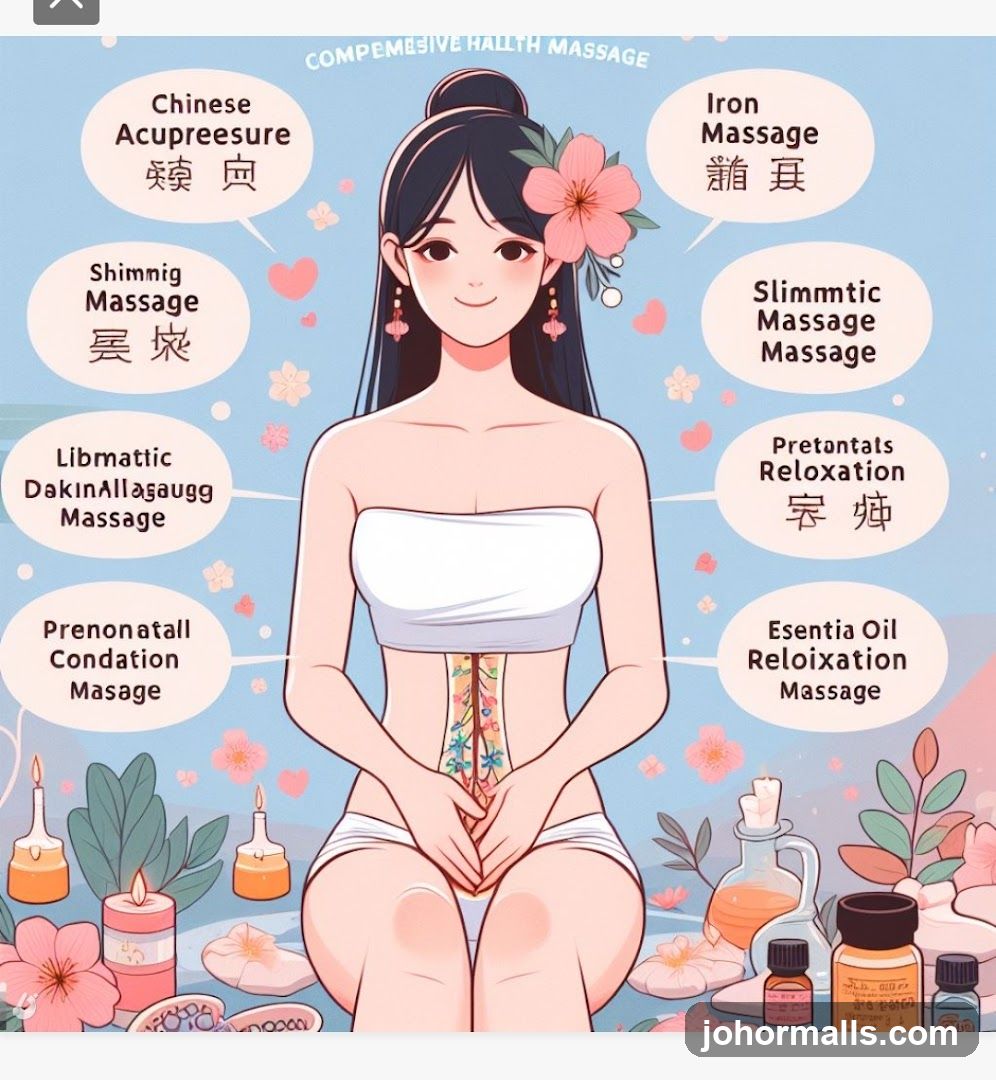 Comprehensive Health Massage Illustration