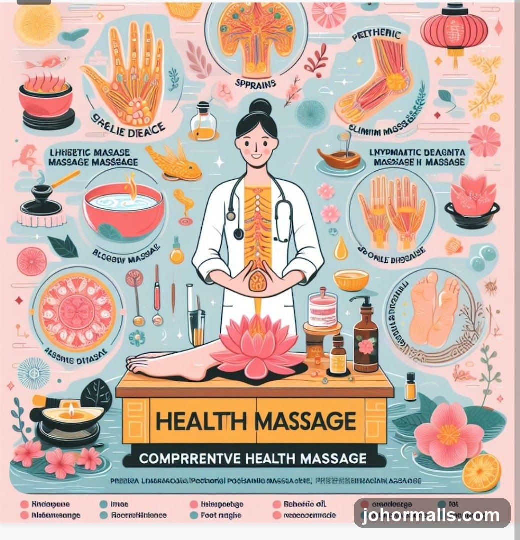Health Massage Illustration