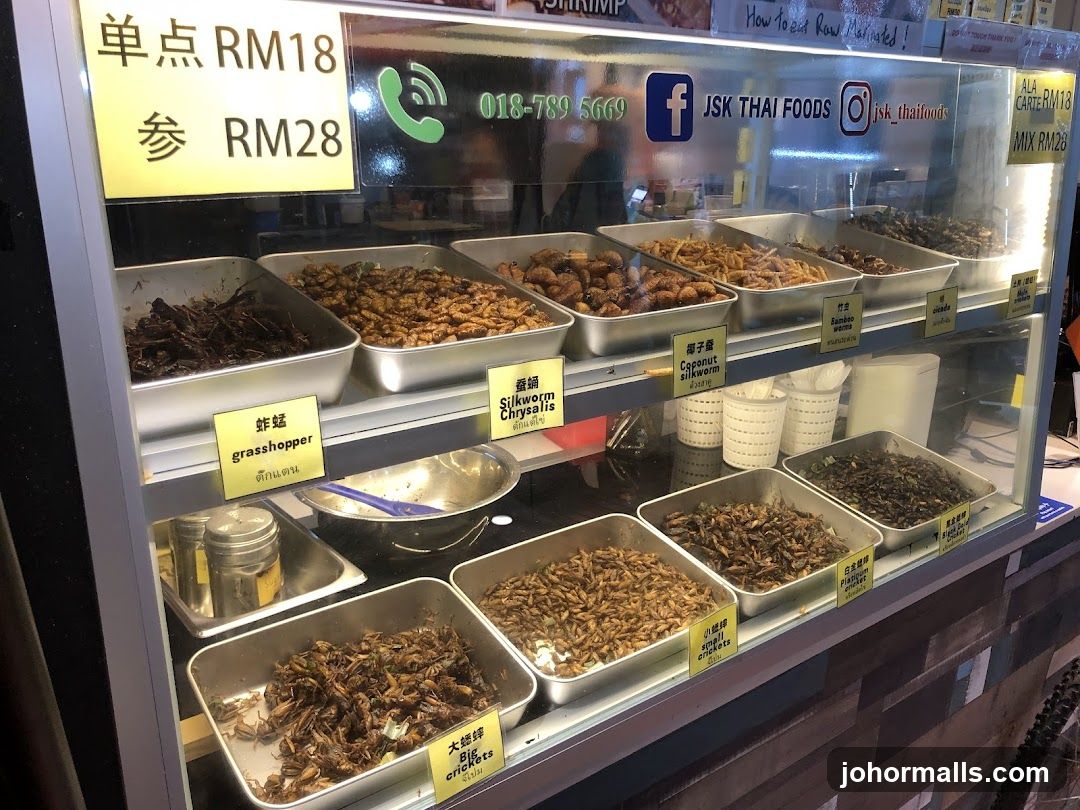 Fried Insects Display
