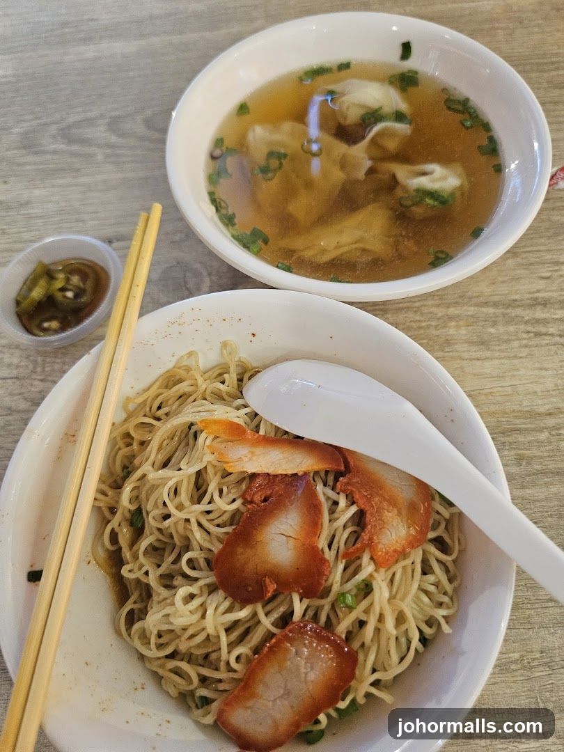 Noodle Soup with Wontons and Char Siu
