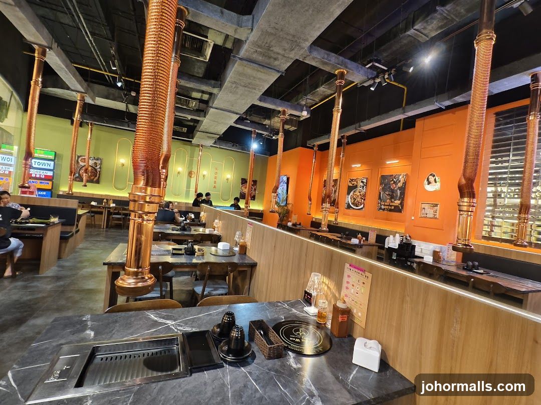 Korean BBQ Restaurant Interior