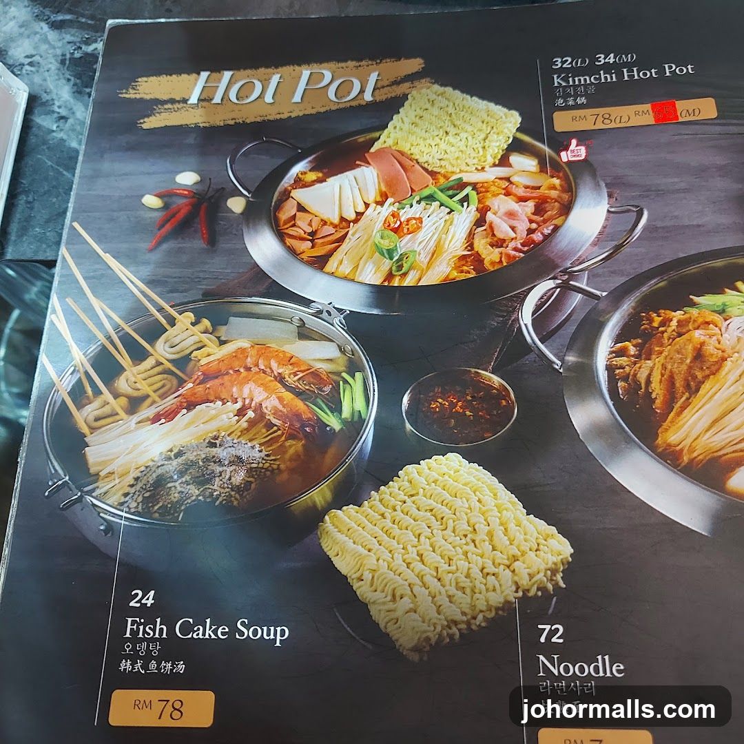 Hot Pot Menu