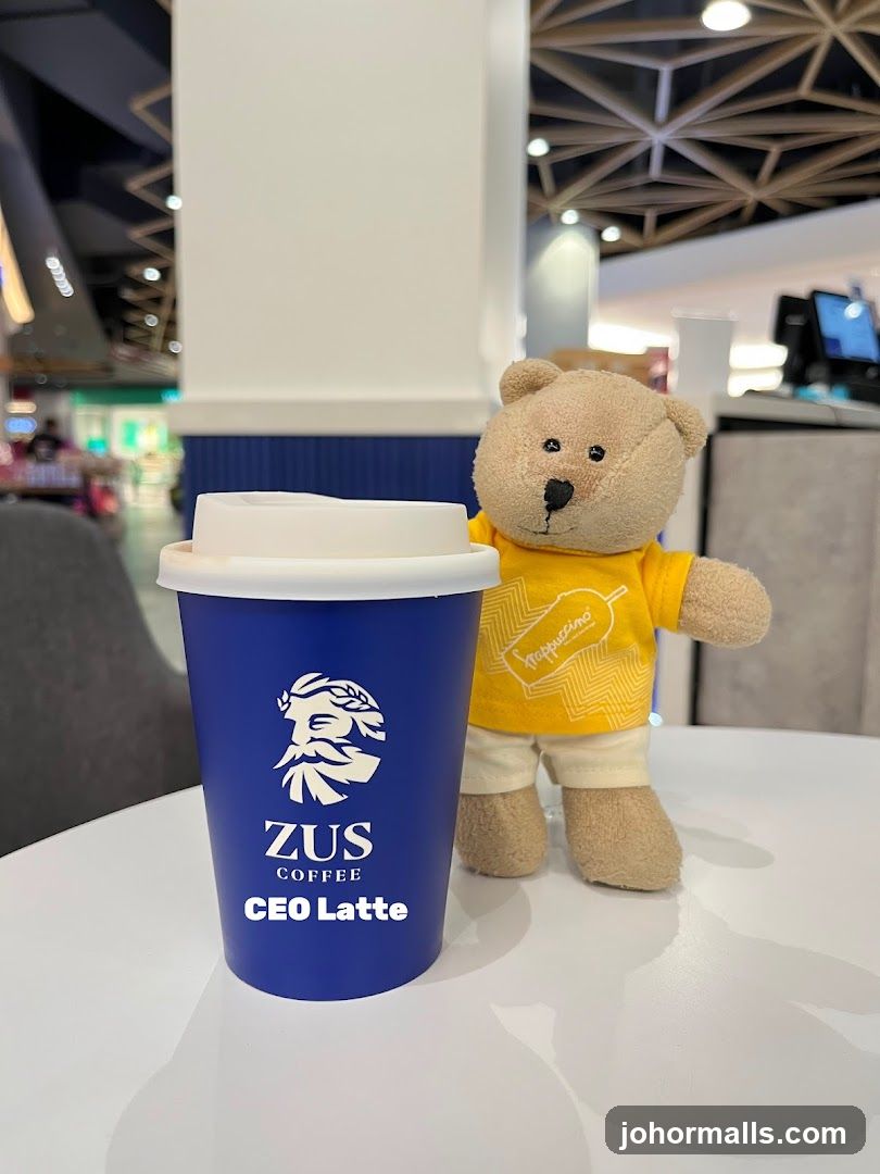 ZUS Coffee Cup and Teddy Bear