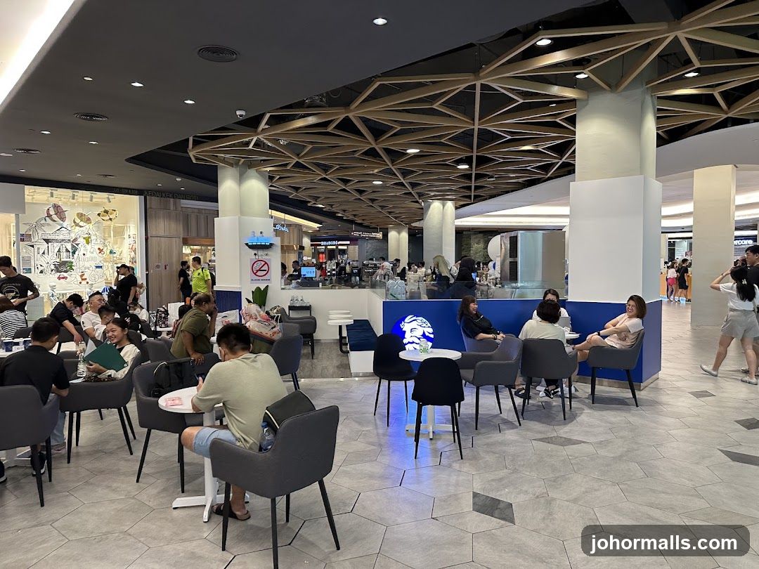 Cafe Interior with Patrons