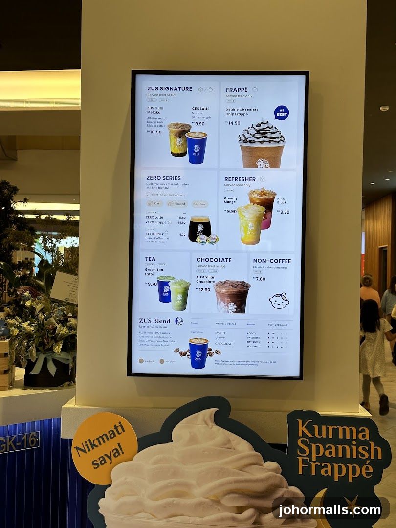 ZUS Coffee Menu