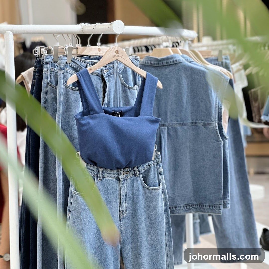Denim Clothing Display