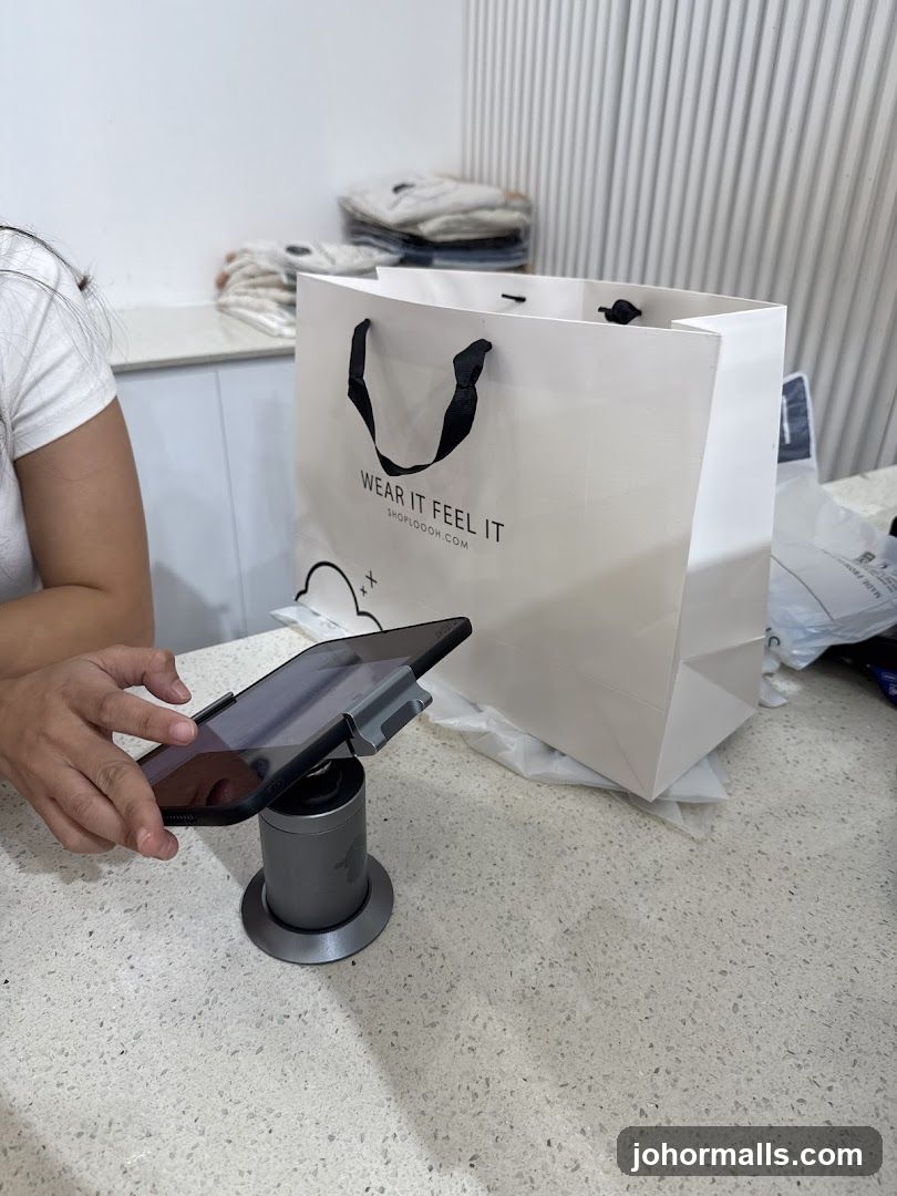 Shopping Bag and Tablet
