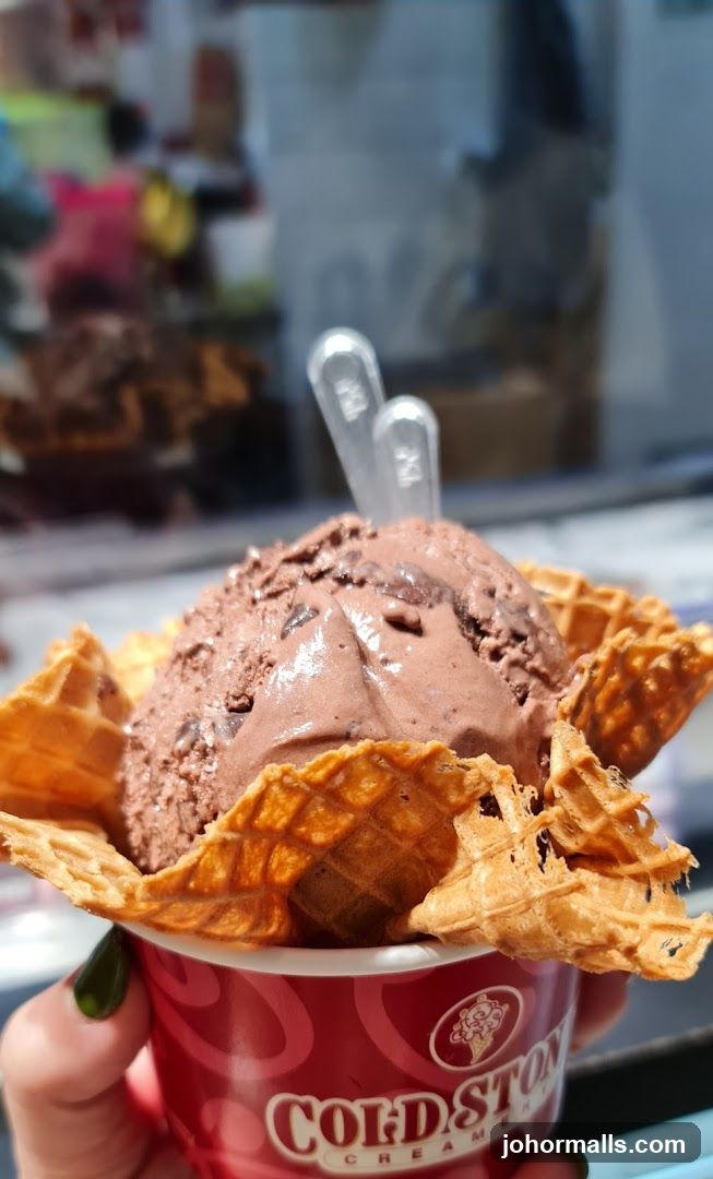 Chocolate Ice Cream in a Waffle Cone
