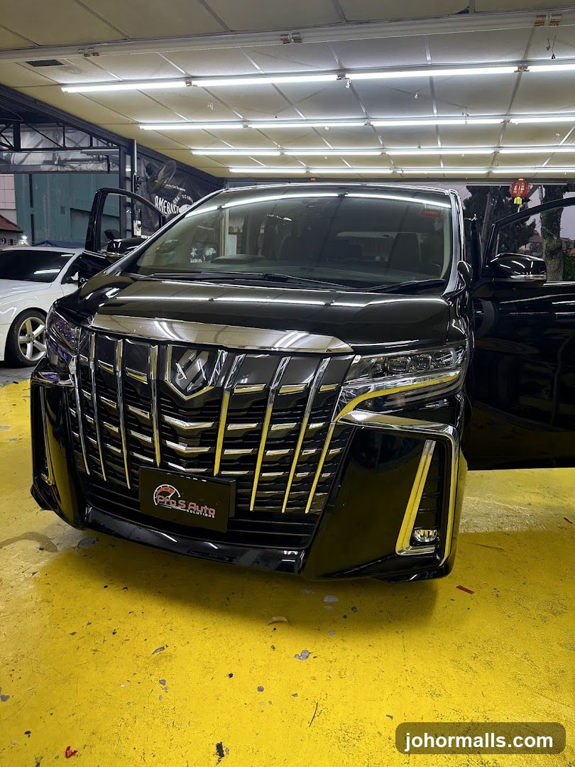 Black Car in Auto Shop