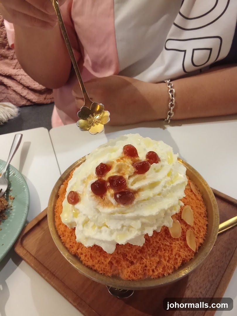 Dessert with Whipped Cream and Toppings