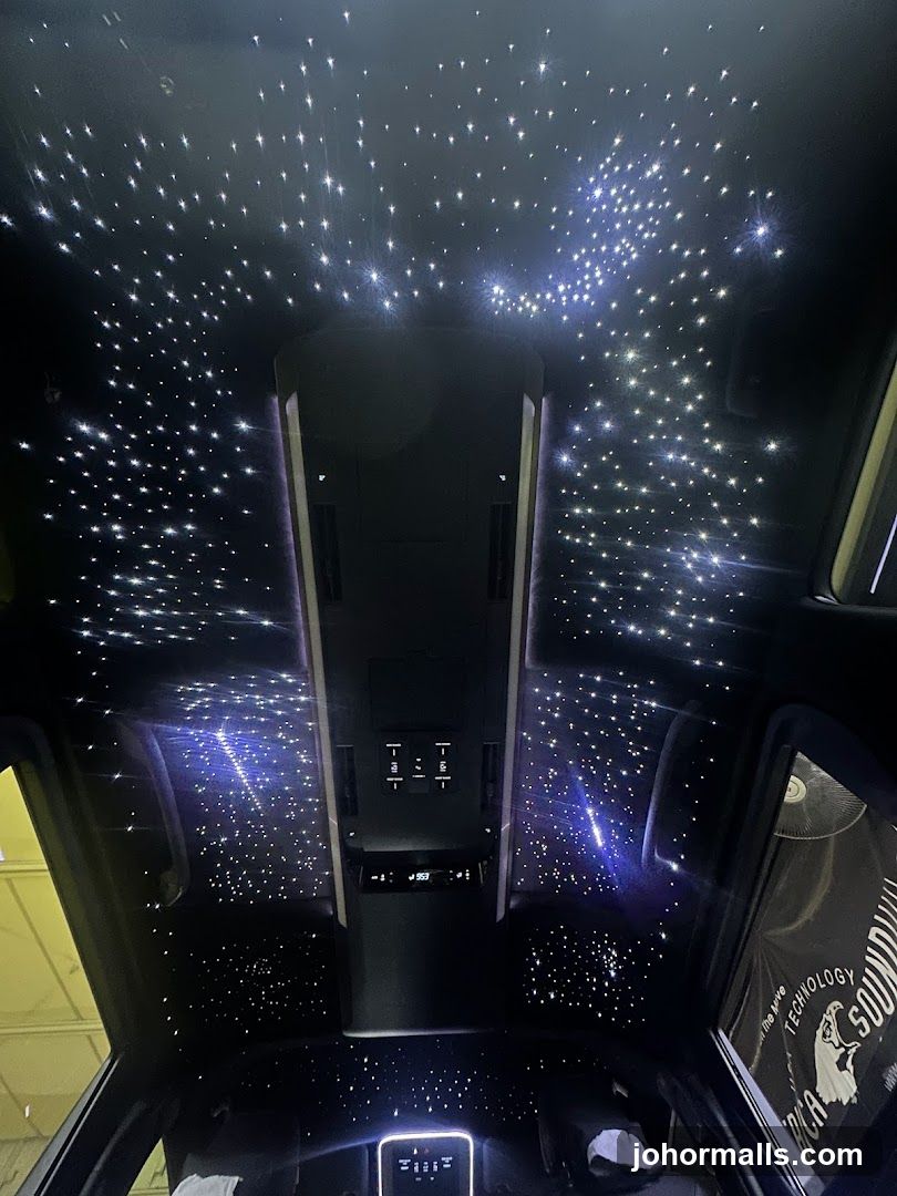 Car Interior with Starlight Headliner
