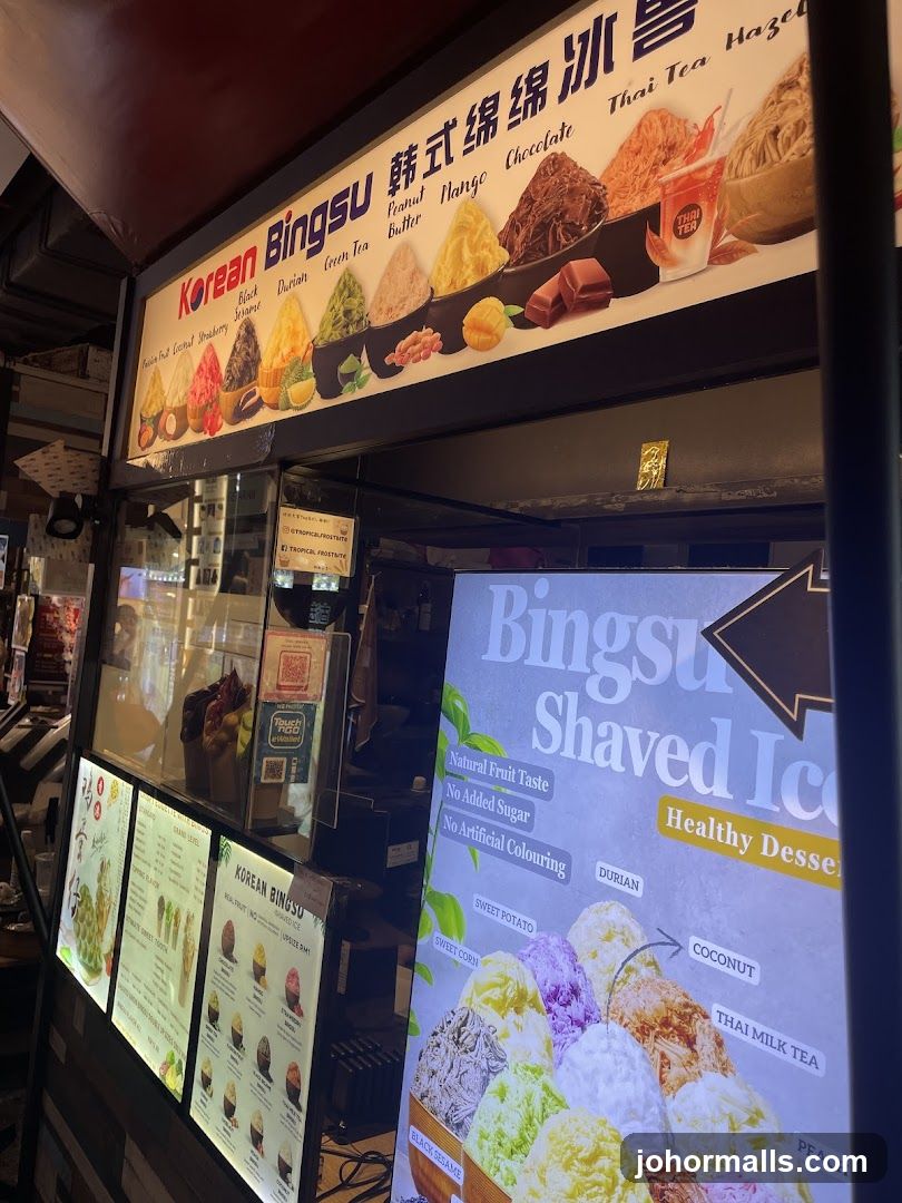 Korean Bingsu Menu