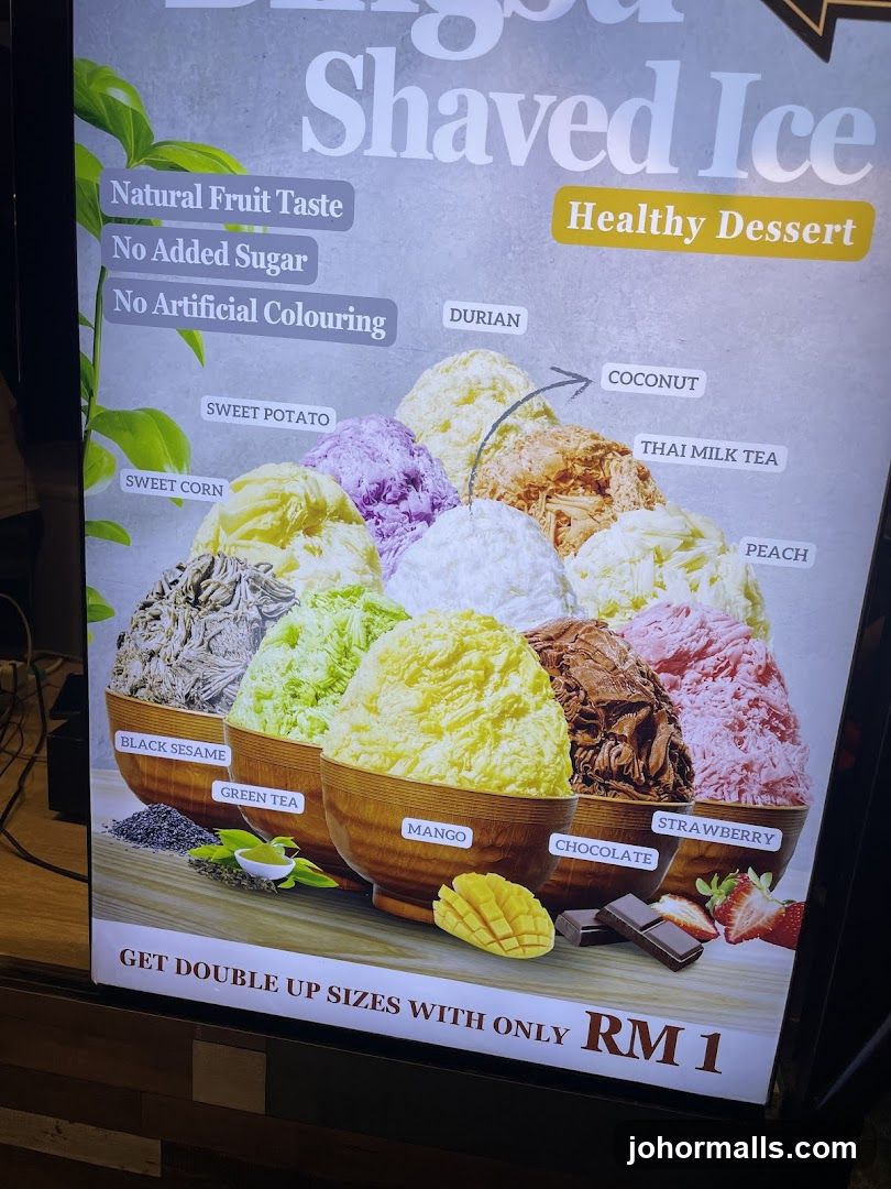 Shaved Ice Menu