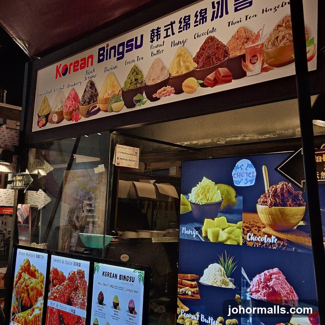 Korean Bingsu Shop Display