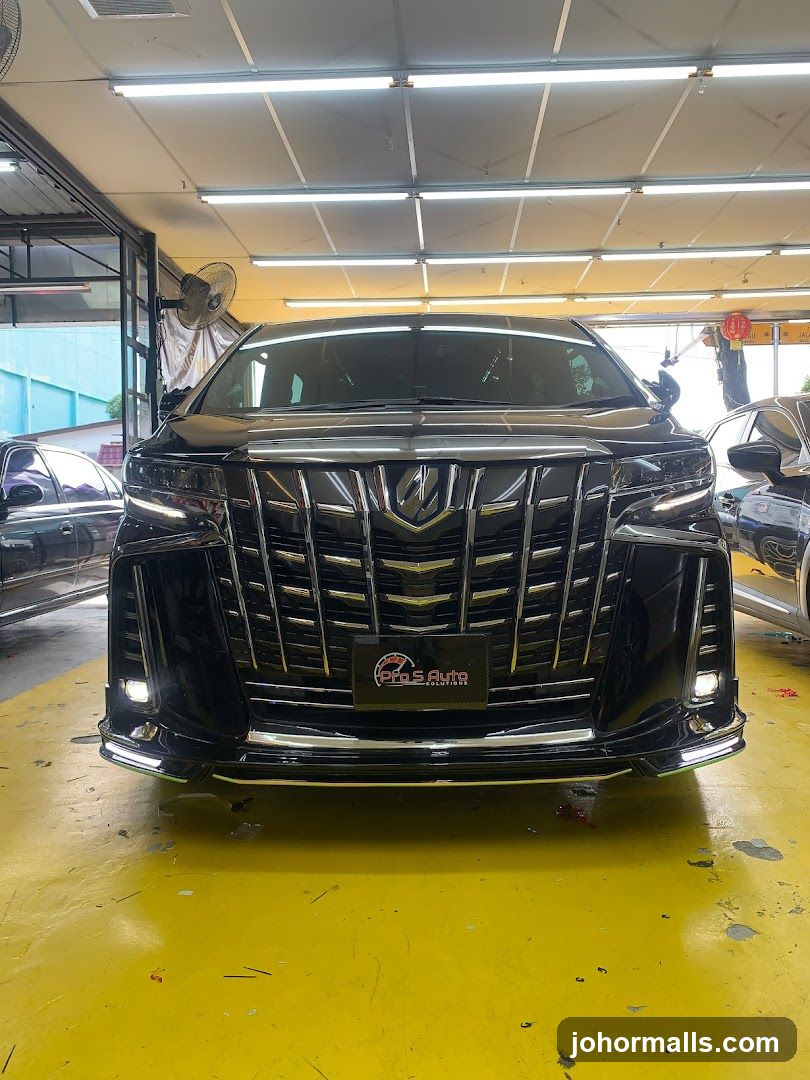 Black Car in Auto Shop