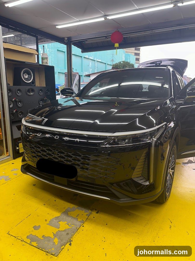 Car with Audio Equipment